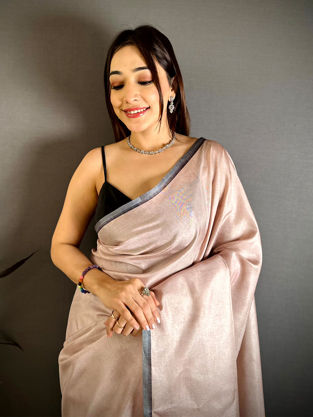 Vibrant Tamil Cultural Icons Digital Print saree