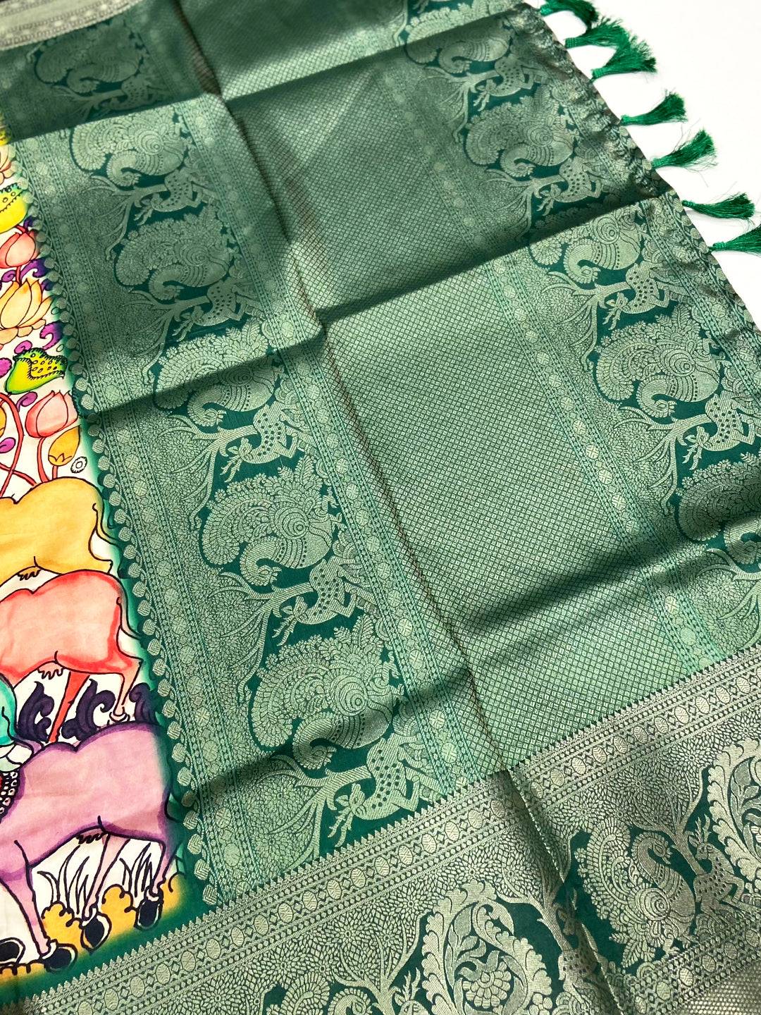 Regal Banarasi Kalamkari Pattu Saree