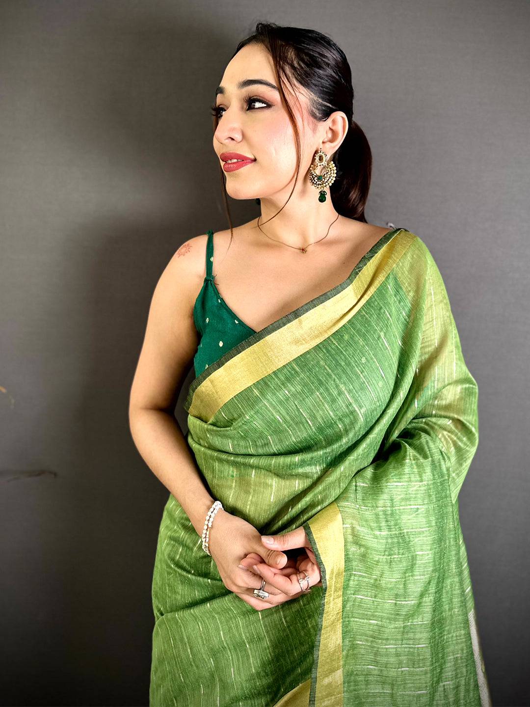 Exclusive Pichwai Jacquard Rich Pallu Saree