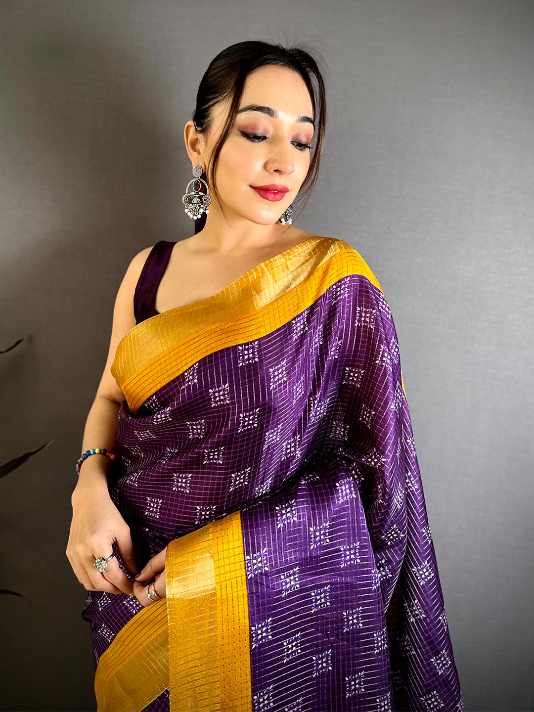 Regal Tussar Black Zari Weave Saree