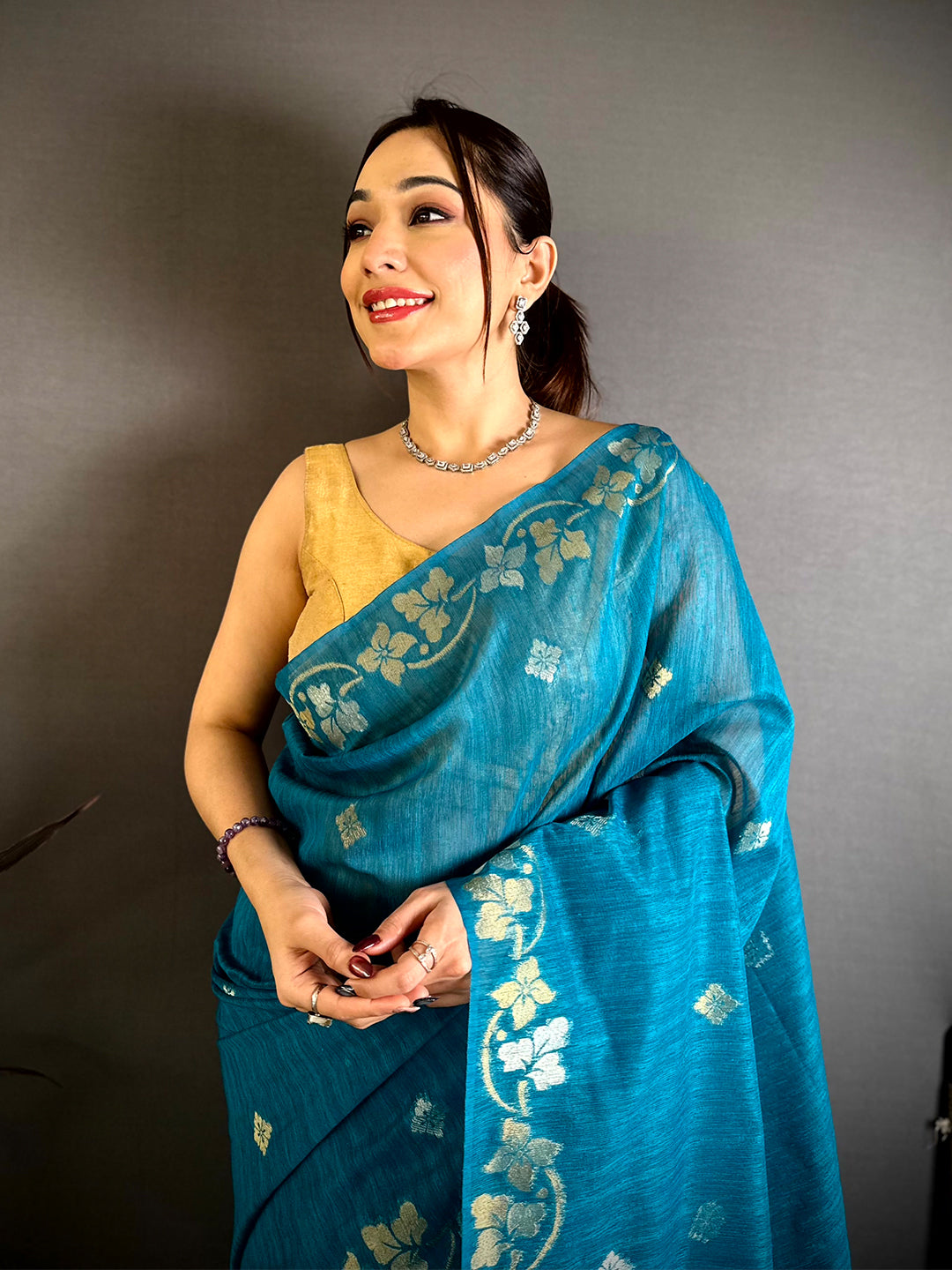 Rama Sona Chandi Munga Saree