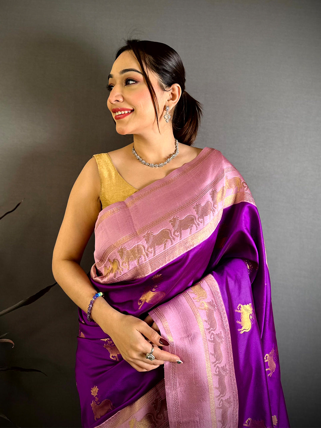 Opulent Pichwai Katan Silk Saree
