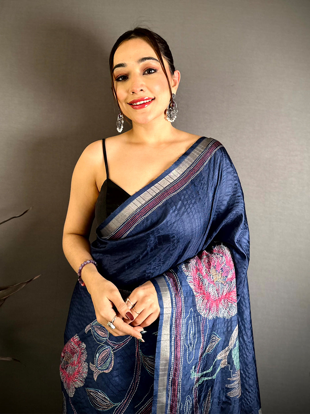 Tradition Soft Tussar Ghicha Katha Saree