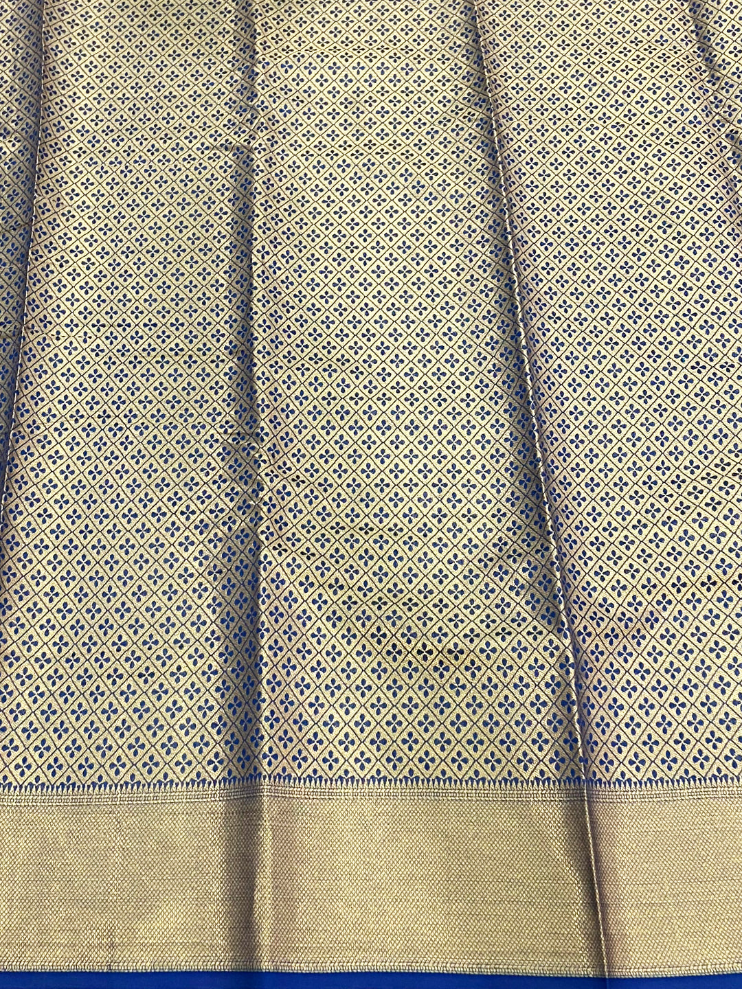 Vibrant Blue Soft Silk Patola Saree