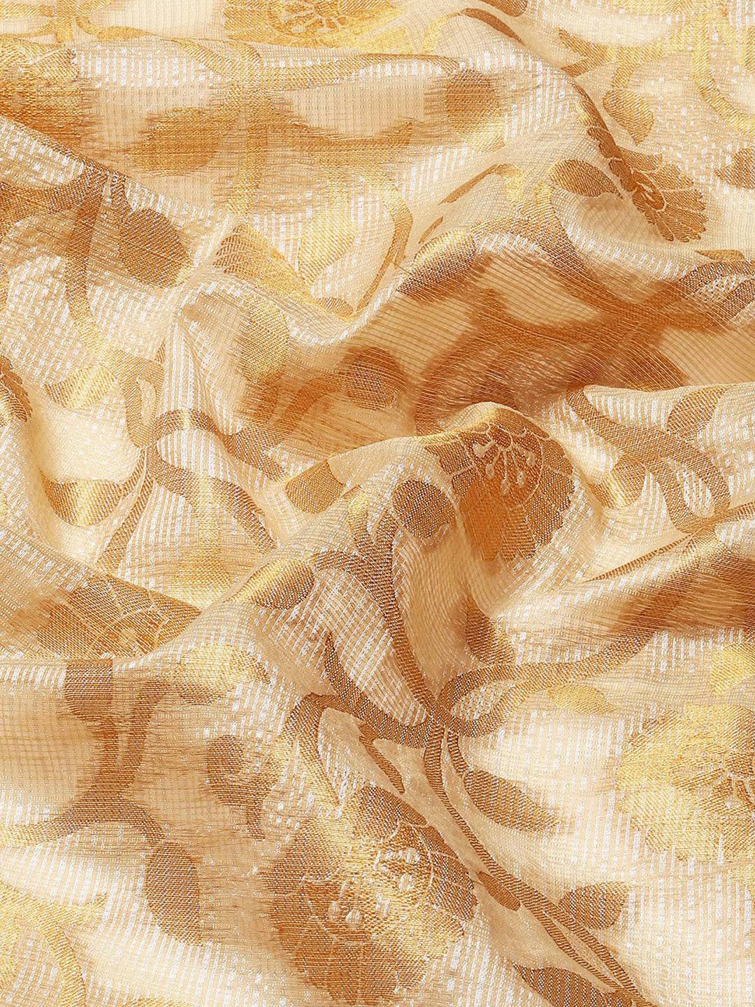 Radiance Kota Kora Gold Zari Saree