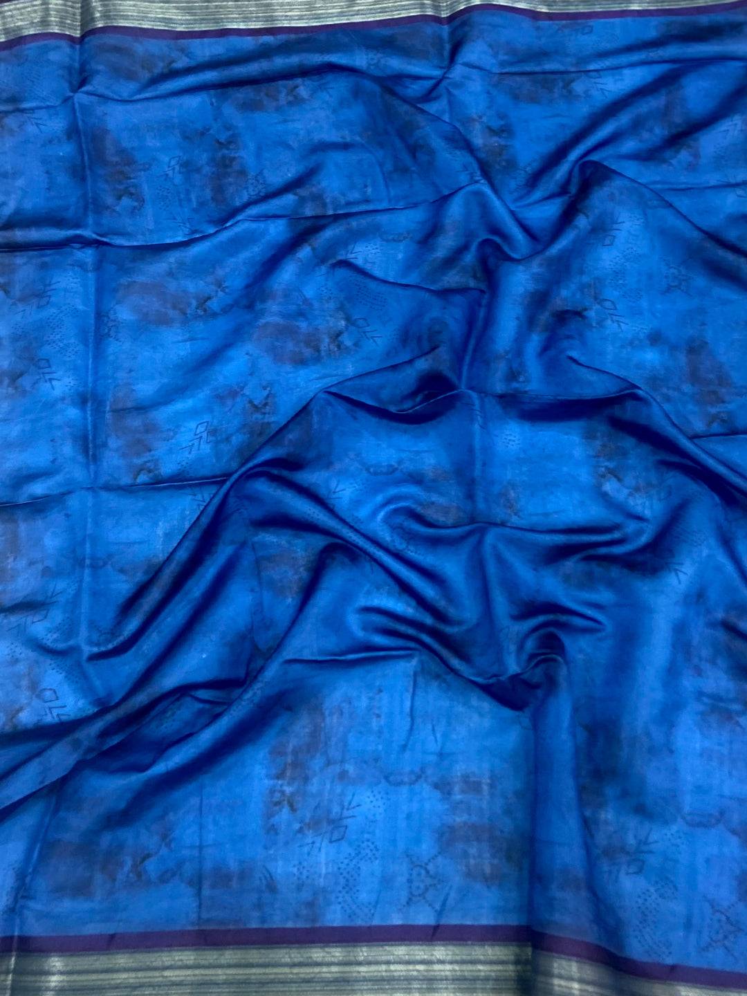 Multi Geometric Floral Pallu Saree
