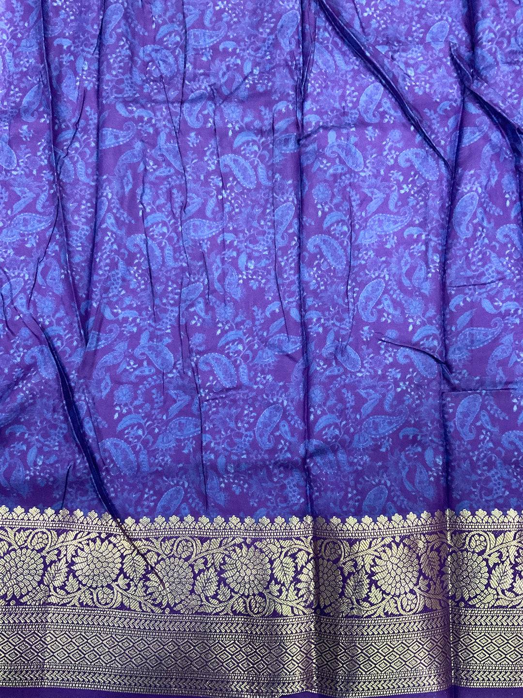 Vibrant Grace Kalamkari Block Viscose Saree