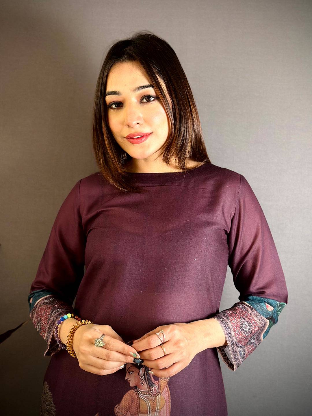 Aura Kalamkari Digital Print Kurti