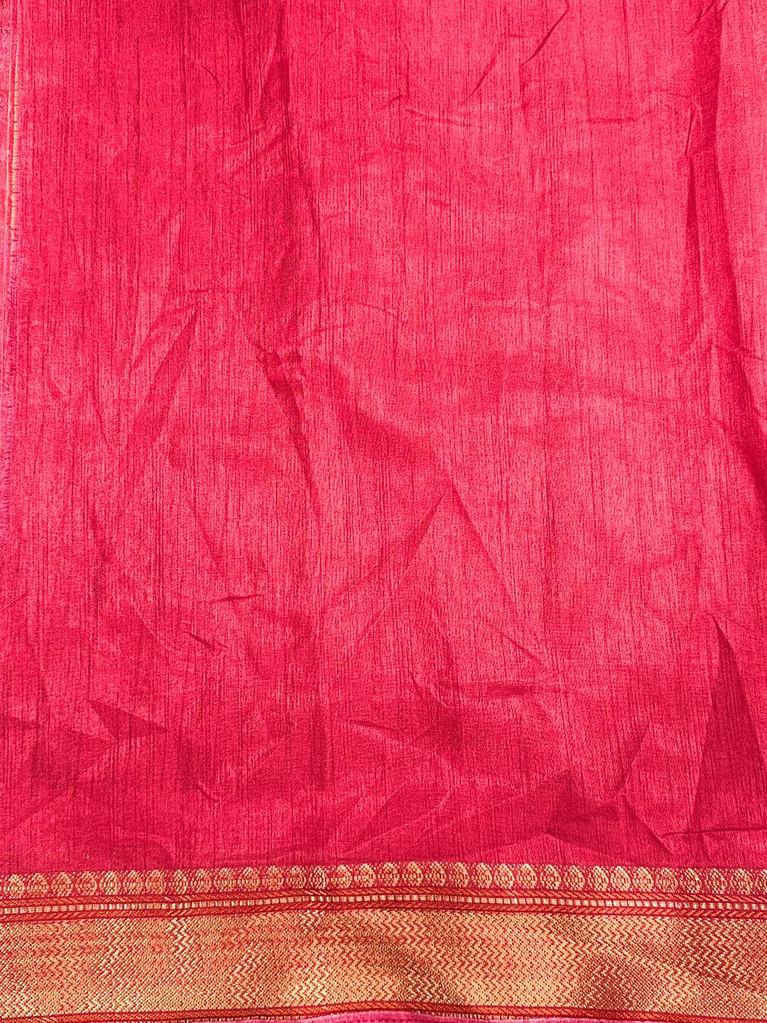 Elegant Pen Kalamkari Dola Silk Saree