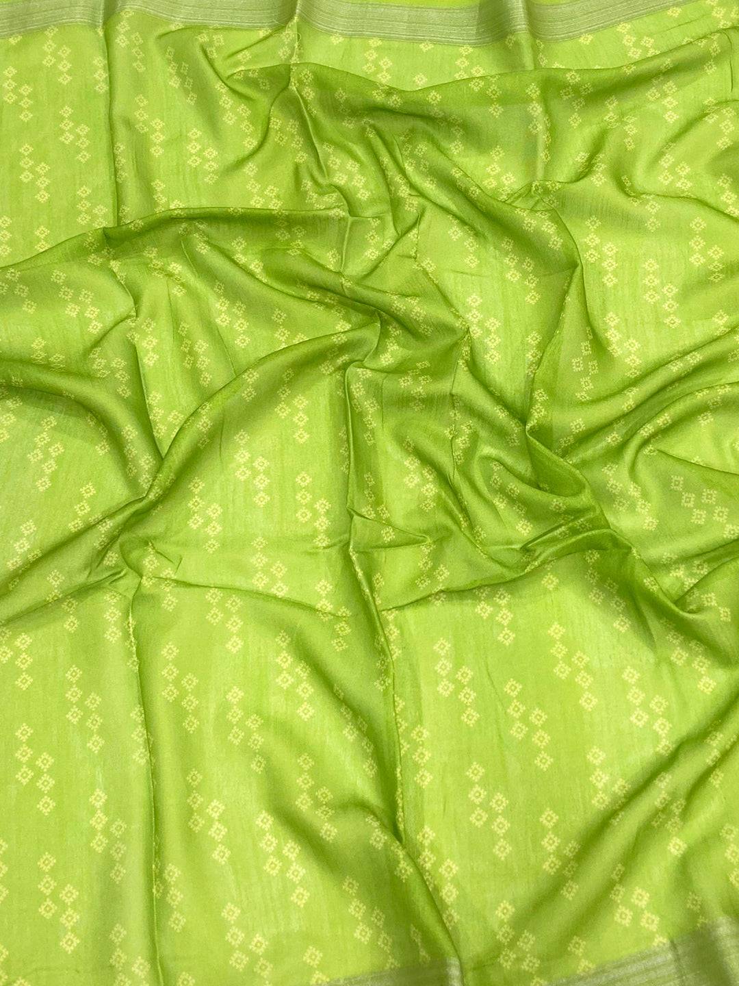 Navy Blue Linen Floral Kalamkari Print Saree