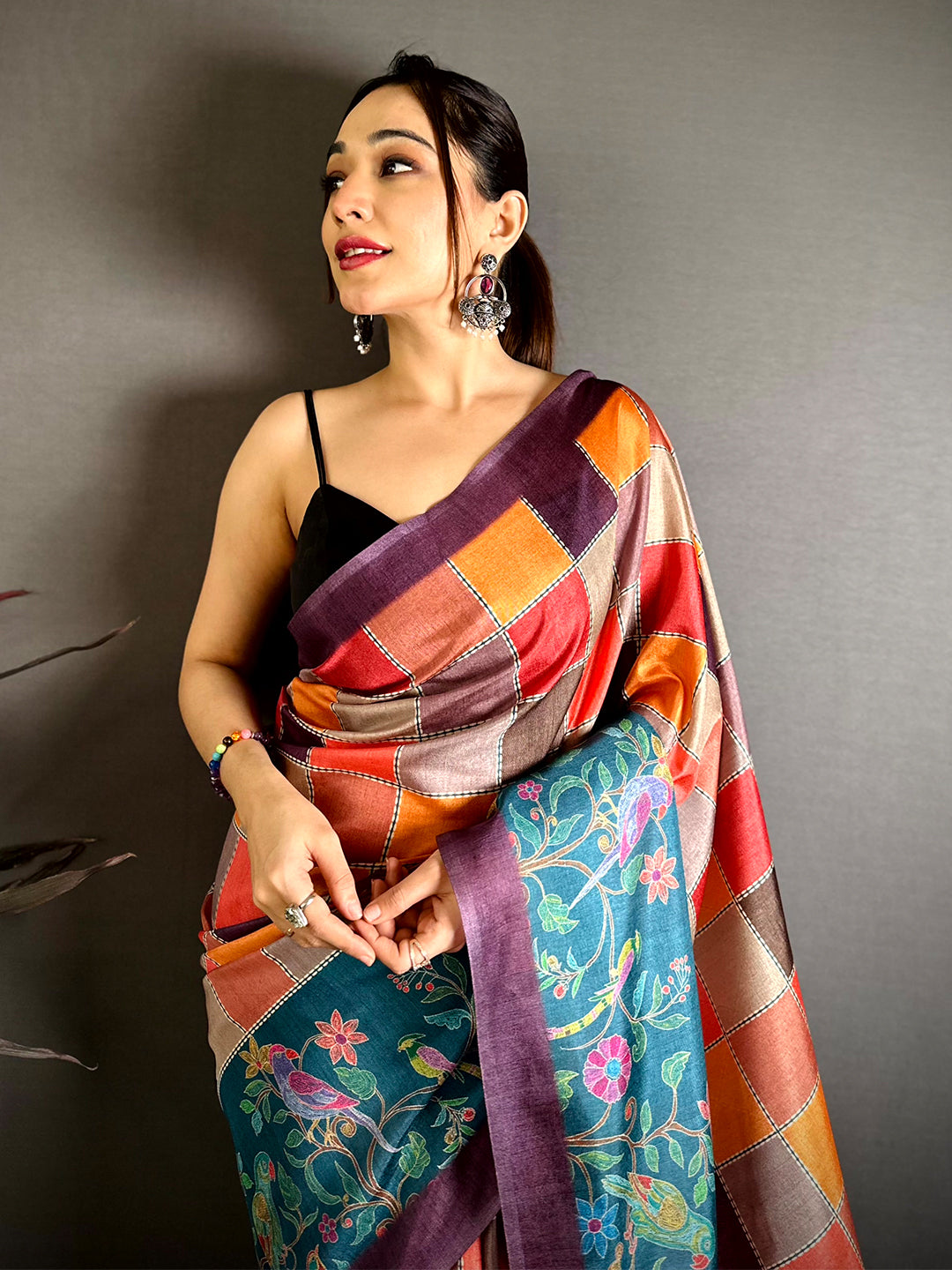 Regal Block Print Manipuri Saree