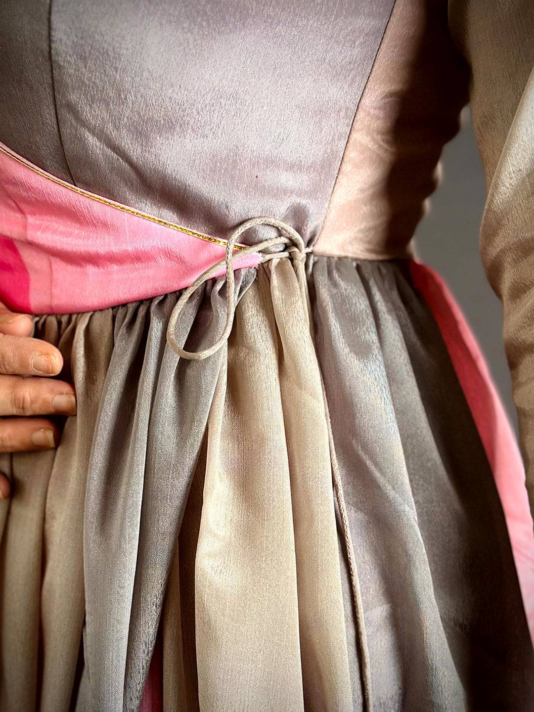 Modern Regal V Neck Dress