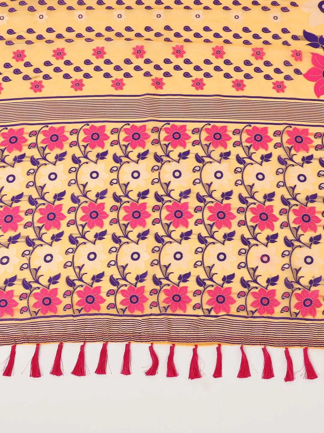 Dhakai Jamdani Light Weight Cotton Silk Saree