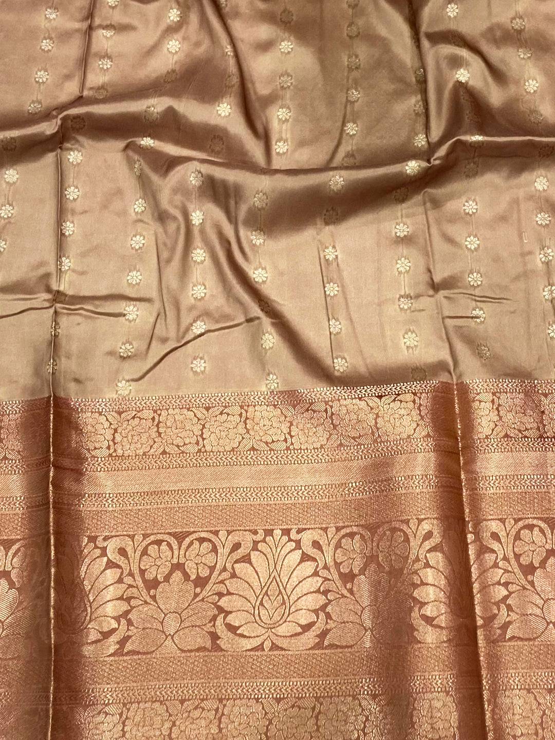 Vibrant Banarasi Floral Print Saree