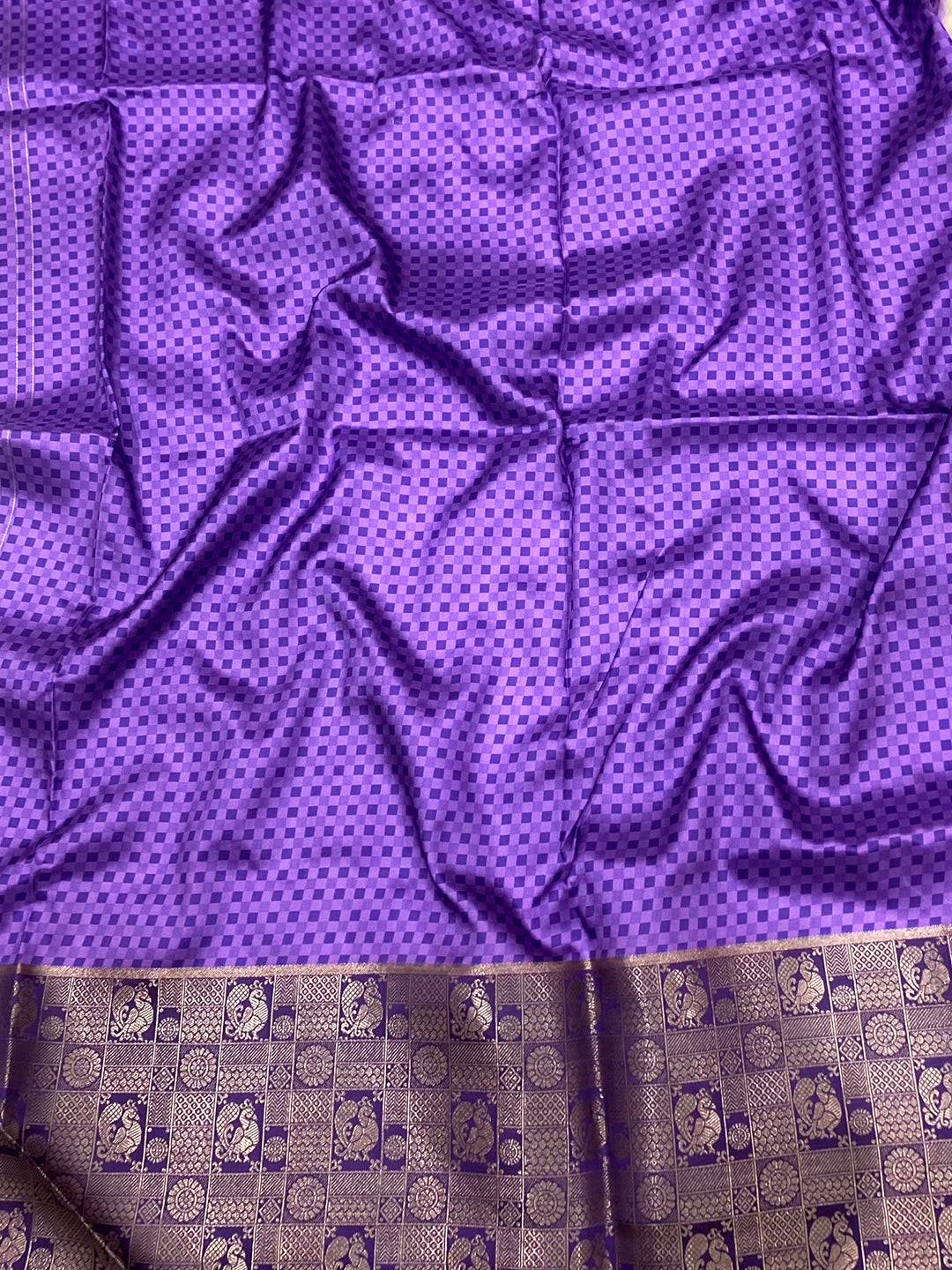 Cream Soft Banarasi Silk Digital Print Saree