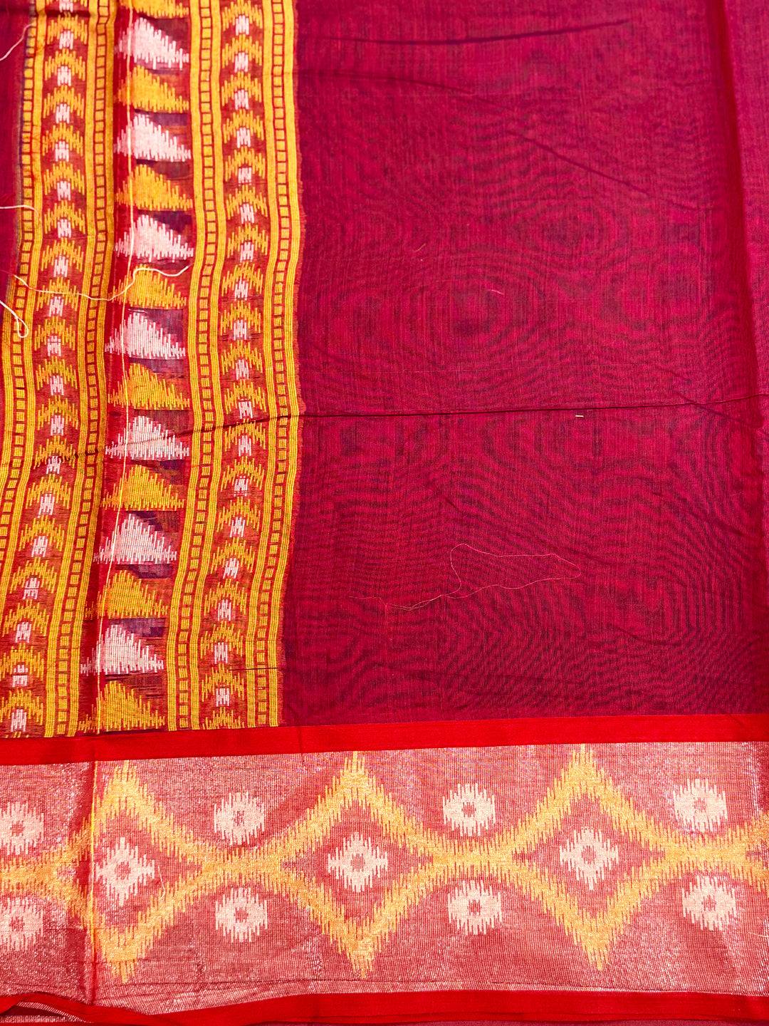 Multi Temple Ikkat Soft Silk Saree