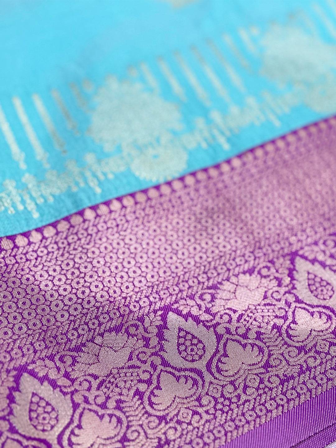 Soft Silk Bali Jewellery Zari Butta Saree