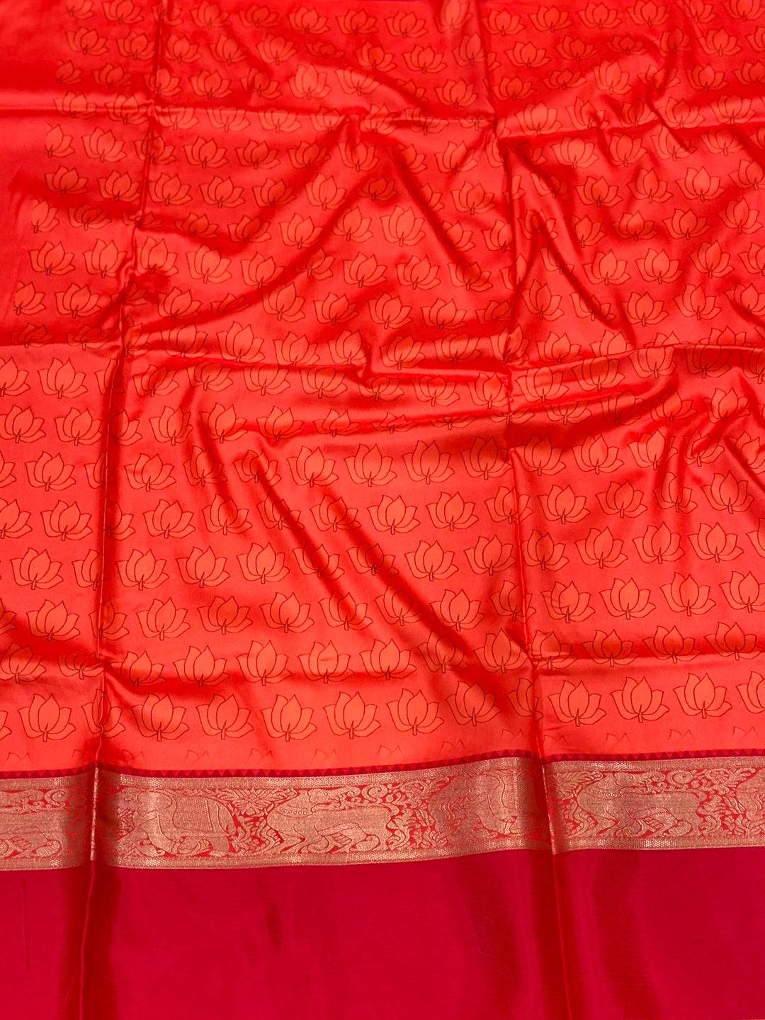 Regal Olive Banarasi Kalamkari Silk Saree