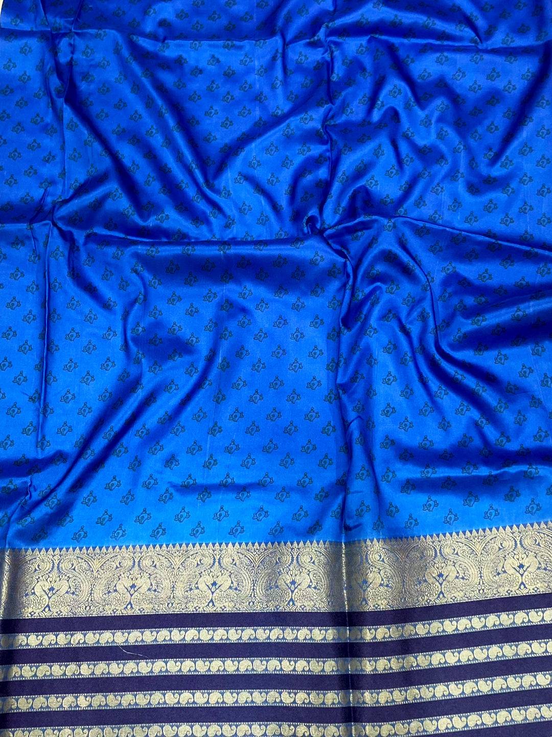 Light Peach Kalamkari Banarasi Silk Saree
