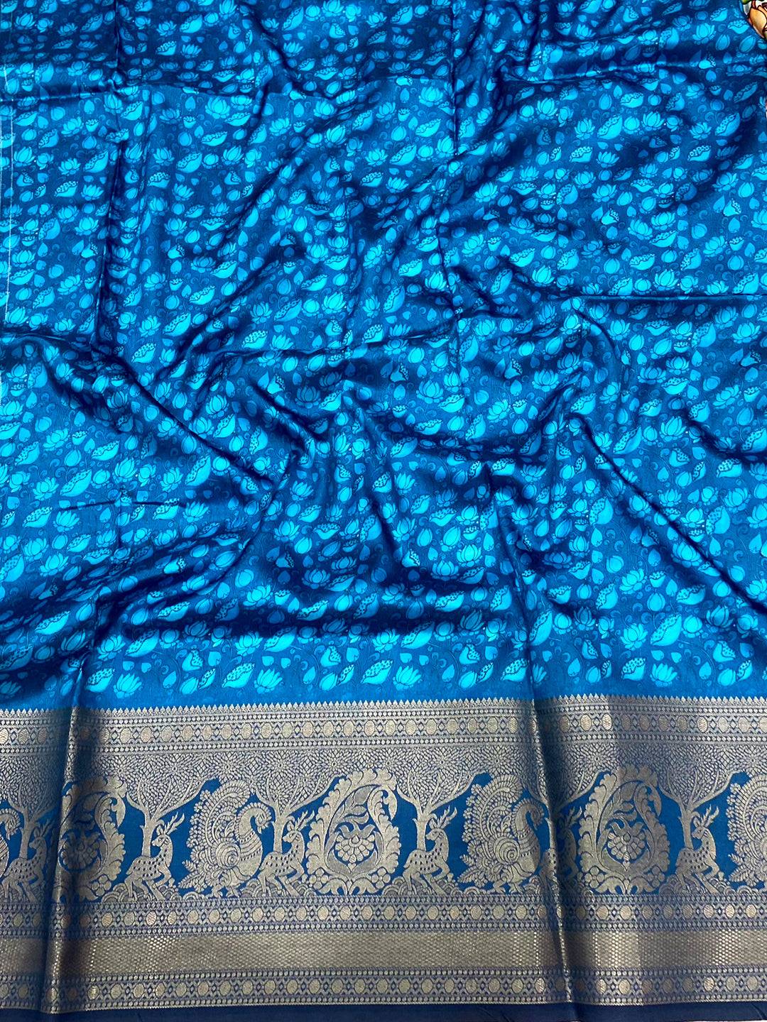 Royal Banarasi Kalamkari Pattu Saree