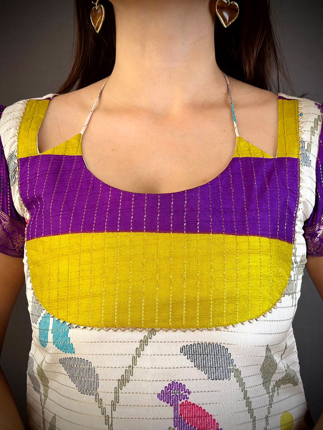 Stylish Kota Doriya Round Dori Neck Kurti