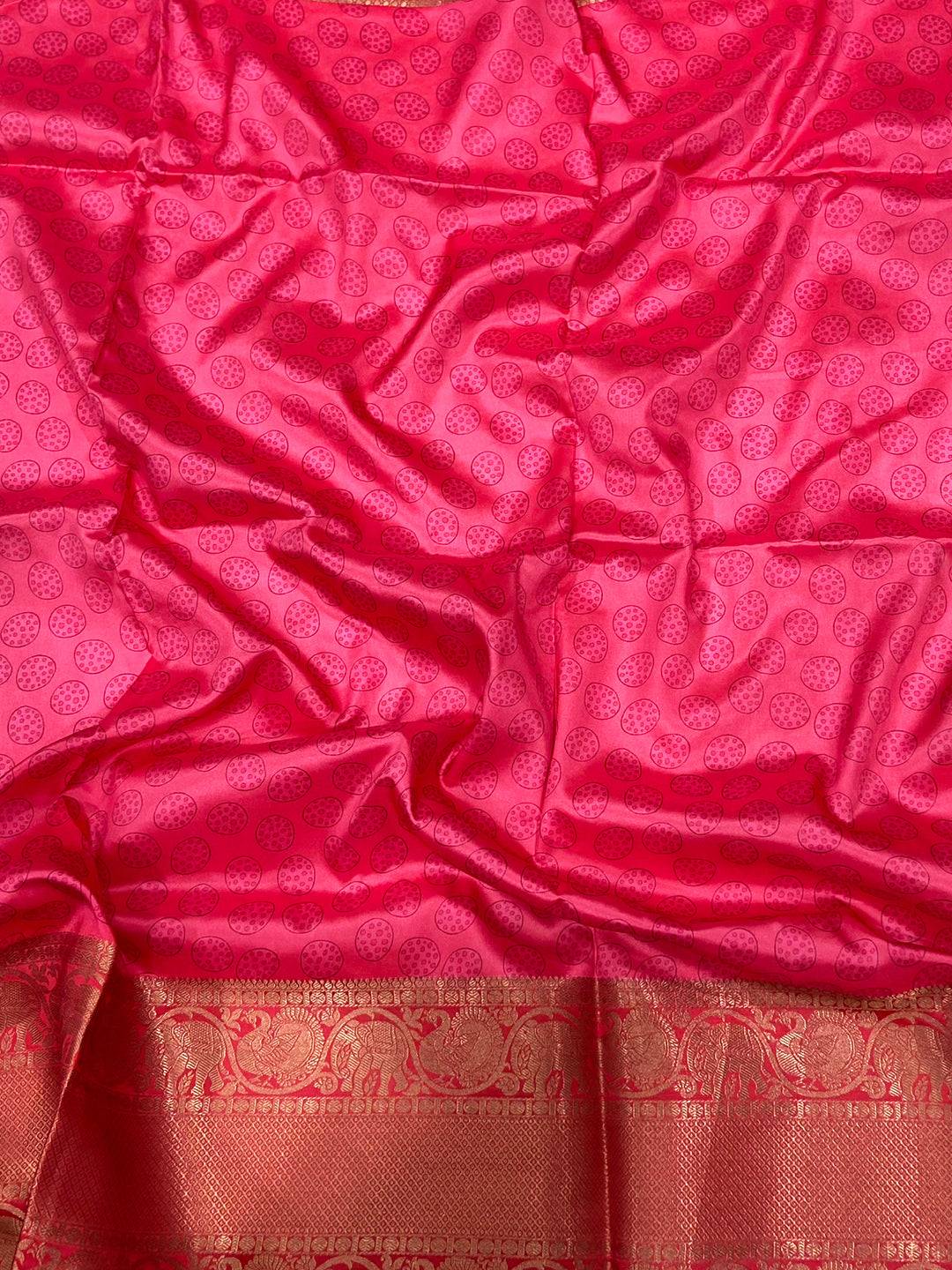 Elegant Banarasi Silk Kalamkari Pattern Saree
