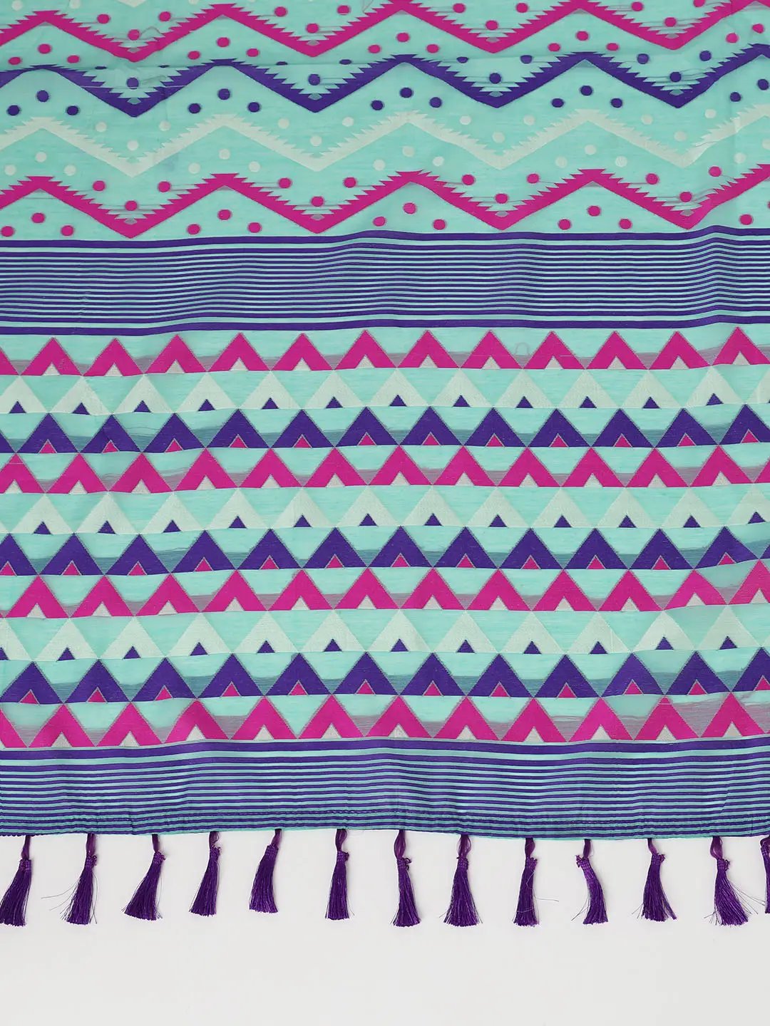 Stylish Dhakai Jamdani Cotton Silk Saree