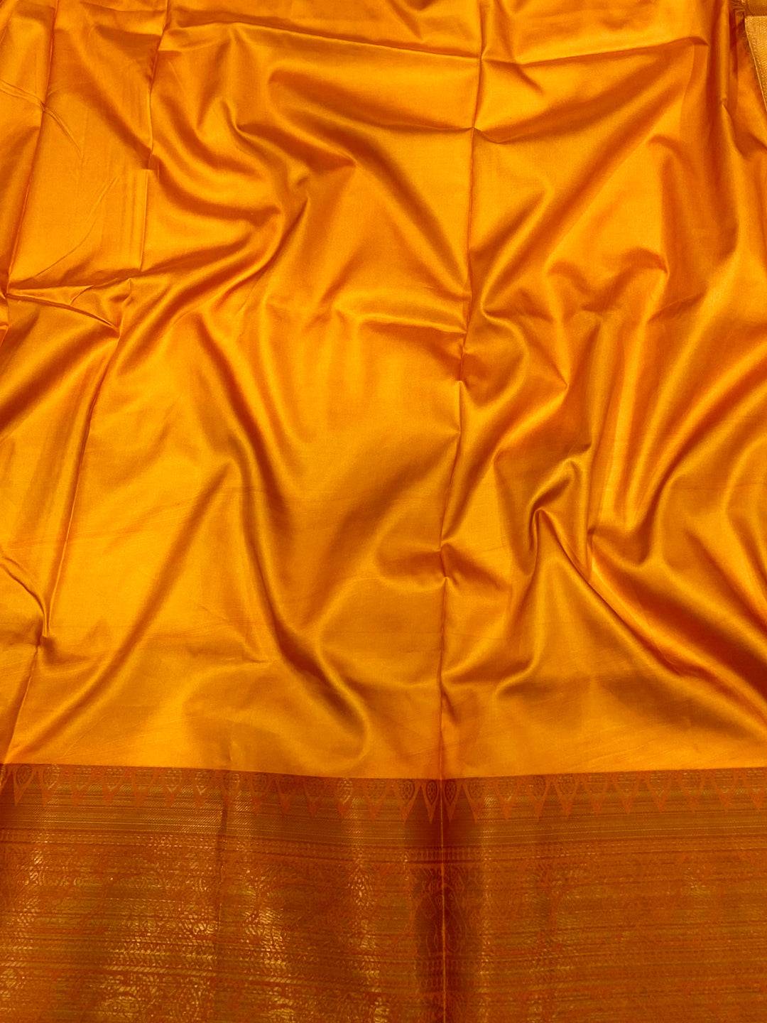Pastel Cream Floral Banarasi Silk Saree