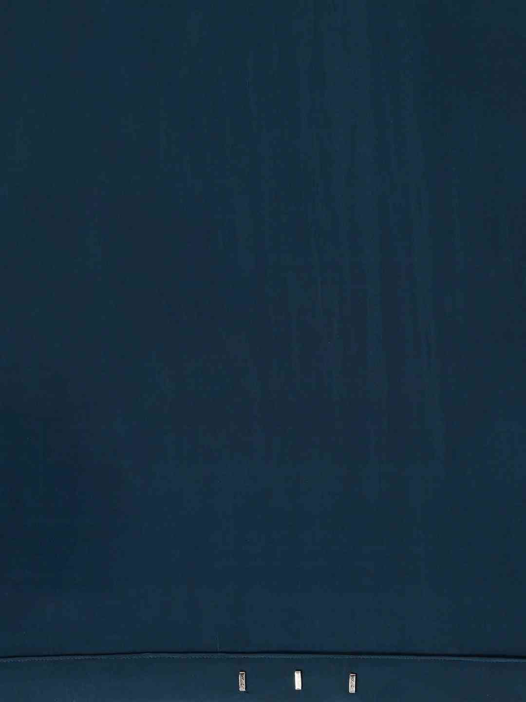 Stylish Teal Colour Solid Print Saree