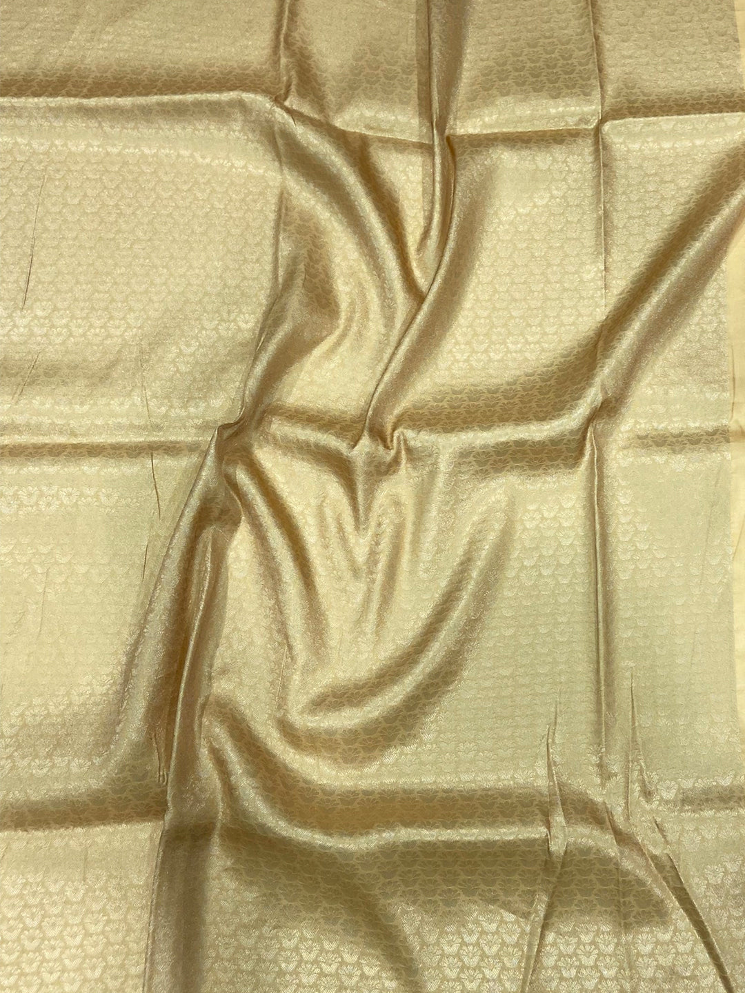 Golden Yellow Kanjivaram Digital Silk Saree