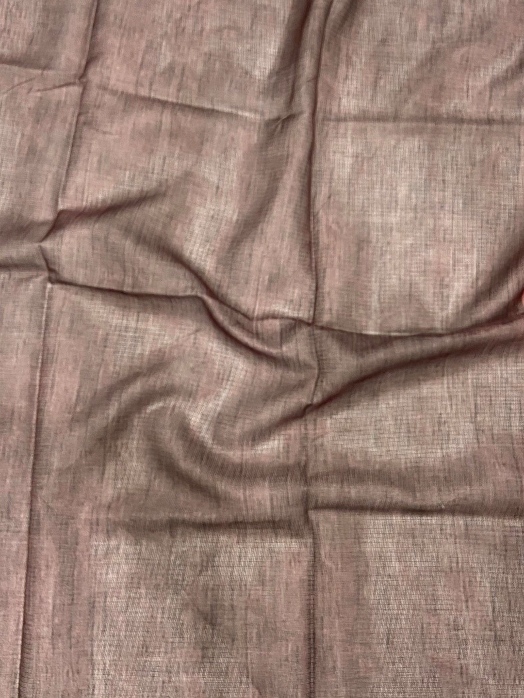 Blush Pink Kota Floral Digital Cut Work Saree