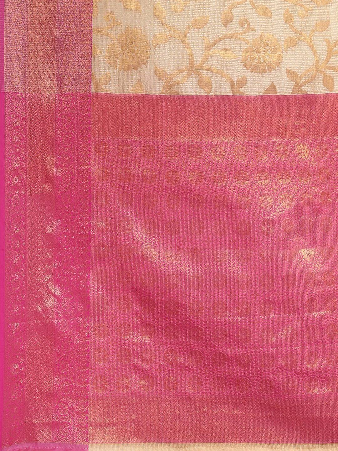Radiance Kota Kora Gold Zari Saree