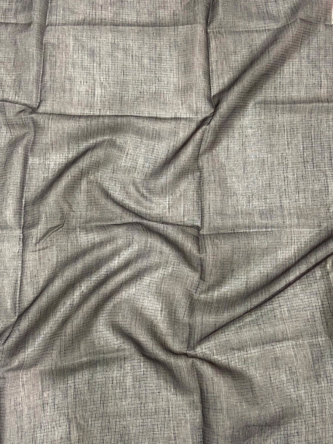 Grey Floral Cut Work Kota Saree
