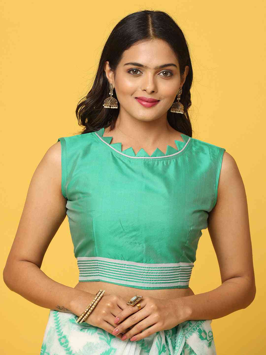 Dhakai Jamdani Cotton Silk Saree