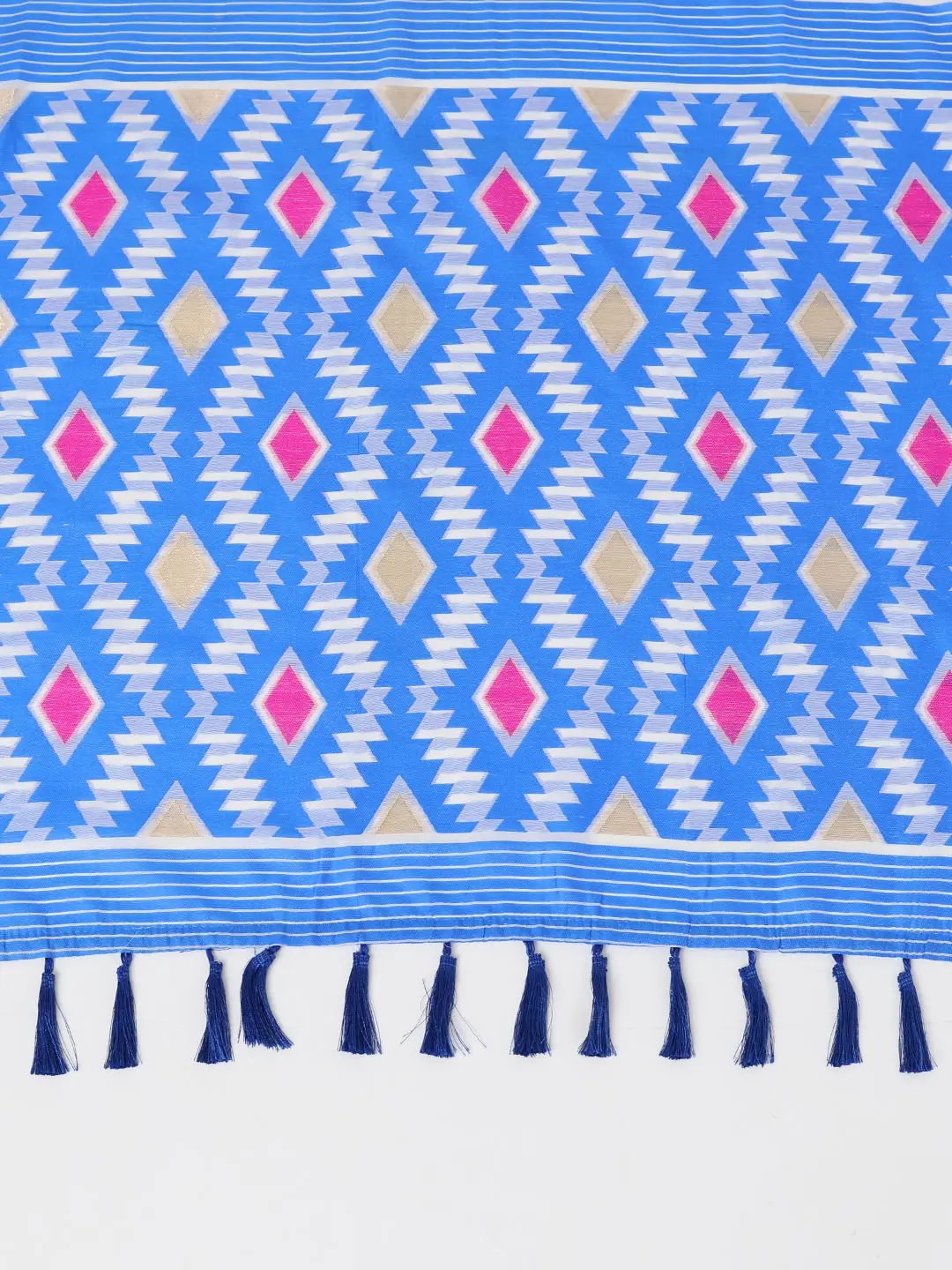 Dhakai Jamdani Cotton Silk Saree