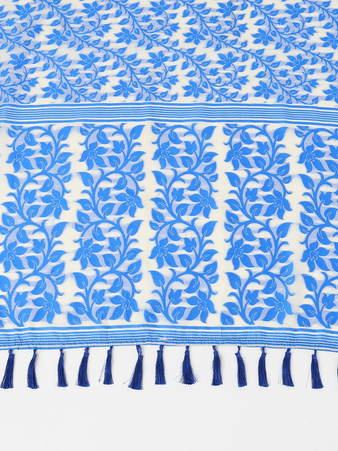 Dhakai Jamdani Cotton Silk Saree