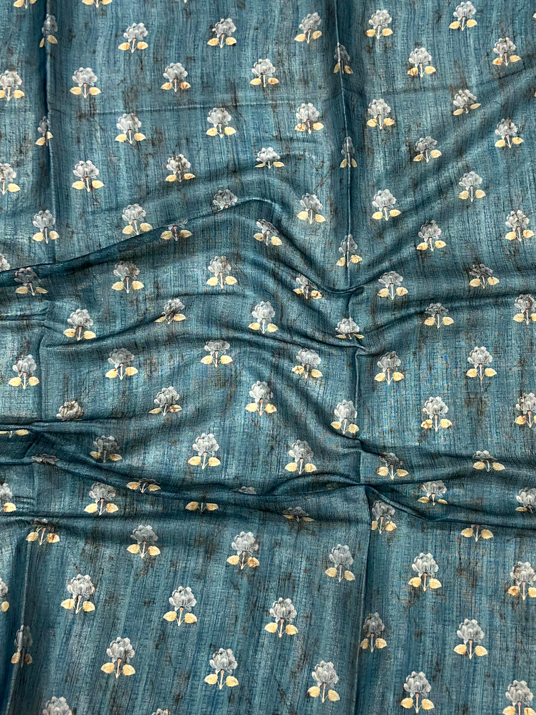 Rama Tissue Chanderi Kalamkari Saree