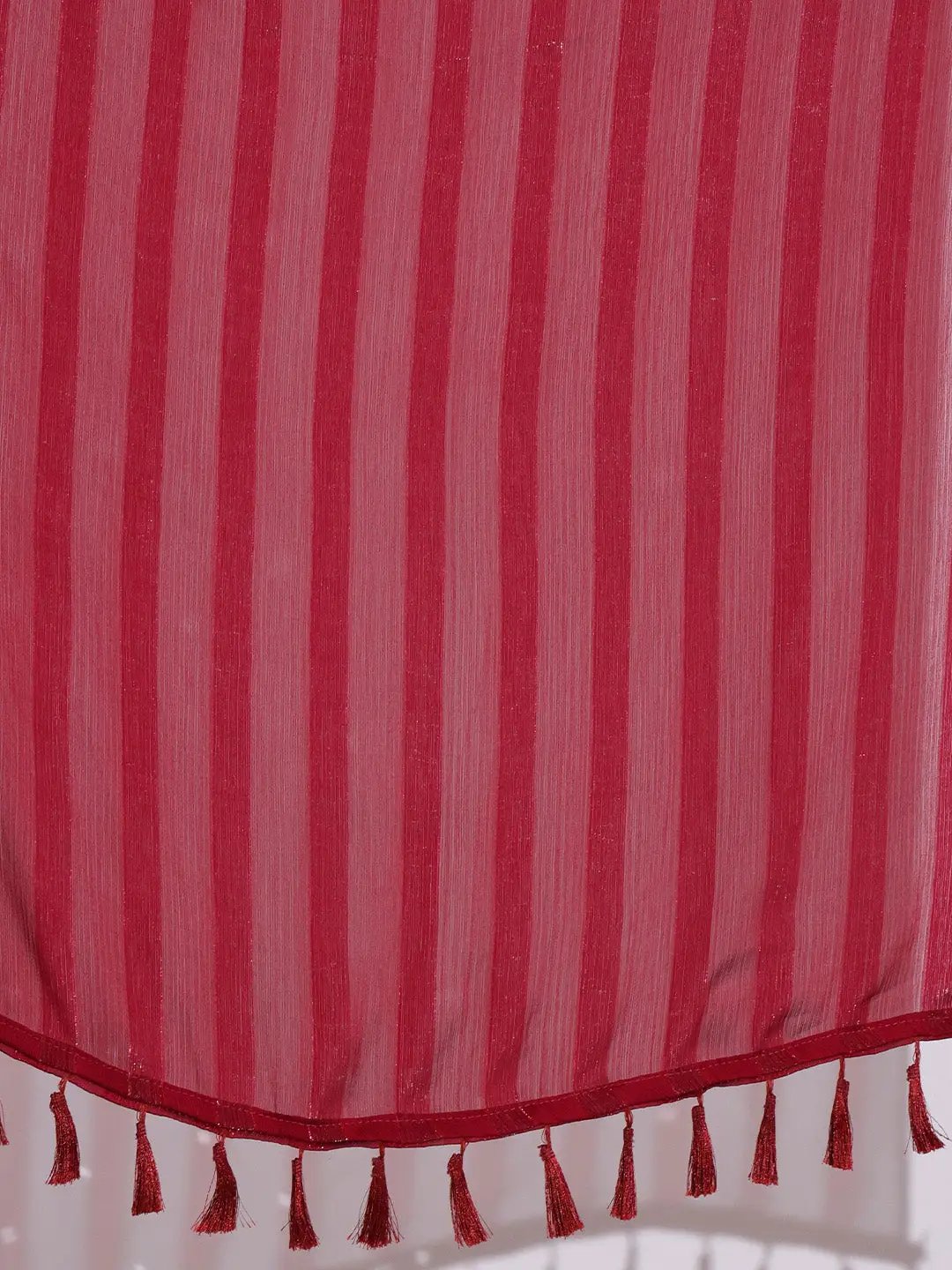 Pure Chiffon Dual Tone Designer Saree