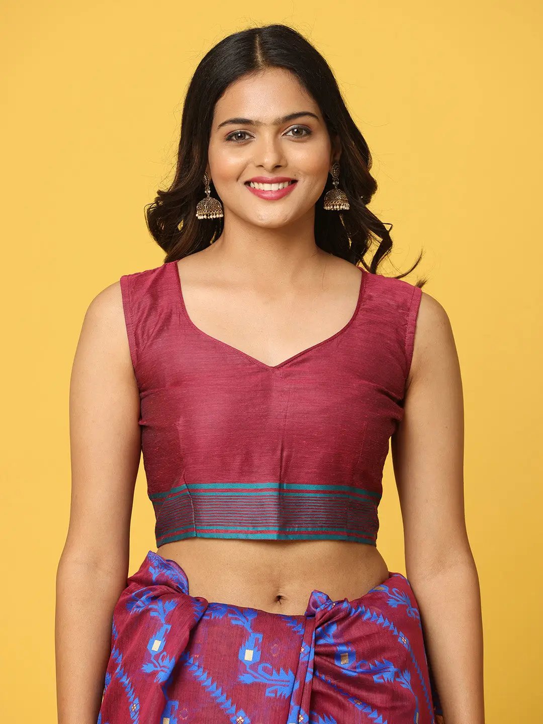 Dhakai Jamdani Cotton Silk Saree