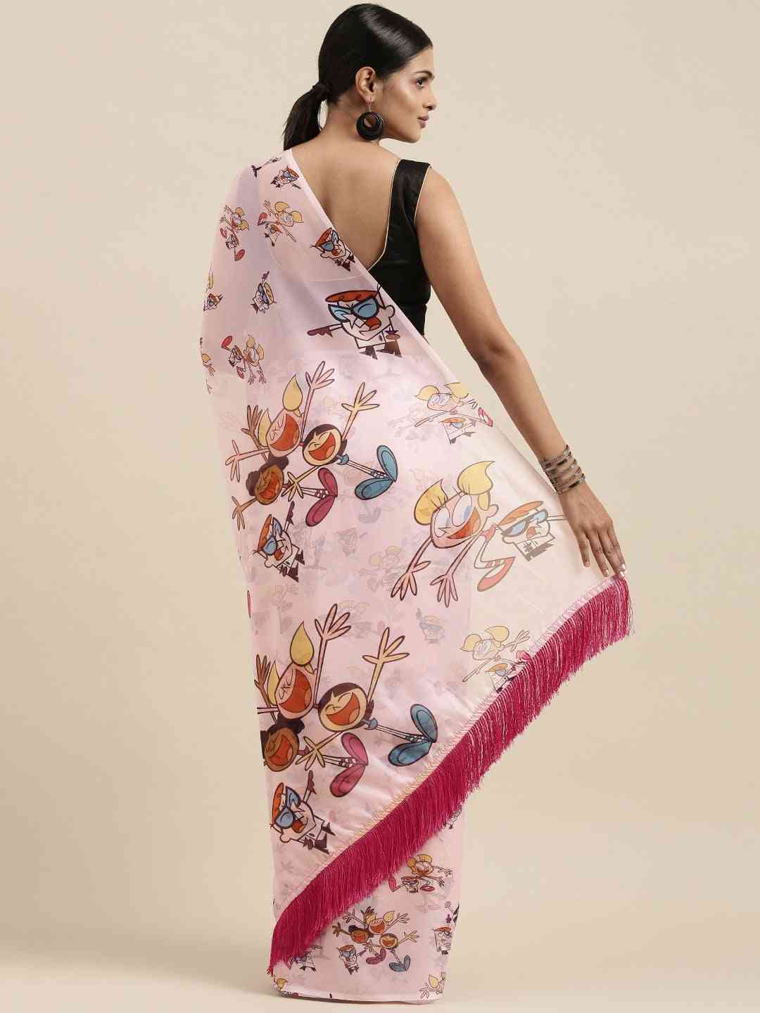 Exclusive Pink Colour Pure Silk Saree