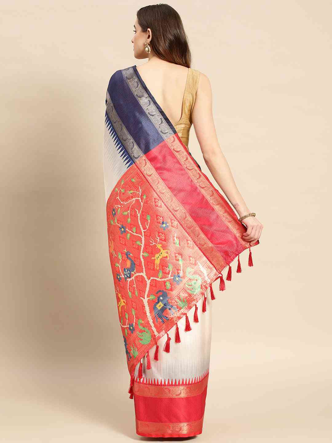 Ganga Jamuna Pattu Border Banarasi Soft Silk Saree