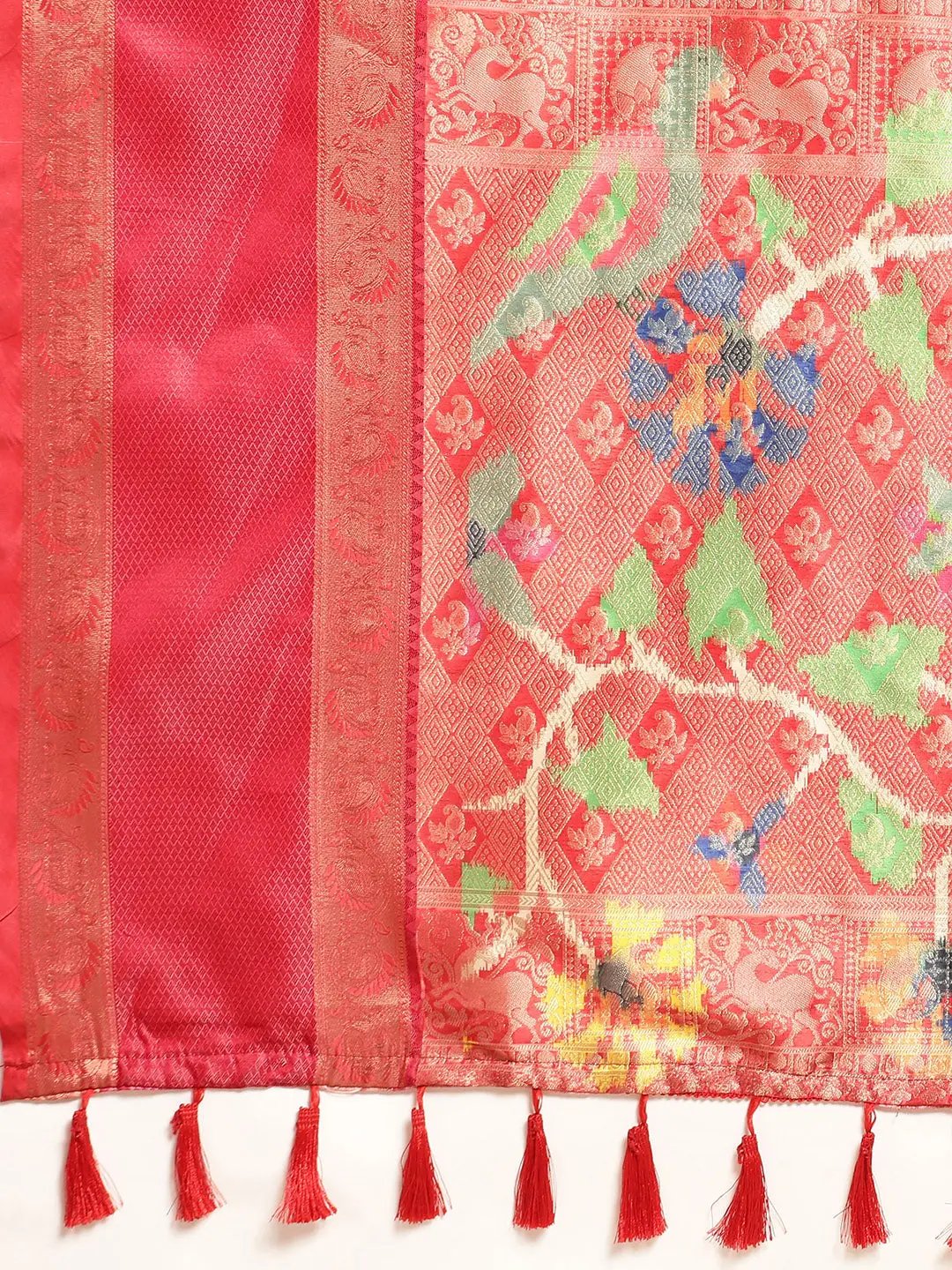 Ganga Jamuna Pattu Border Banarasi Soft Silk Saree