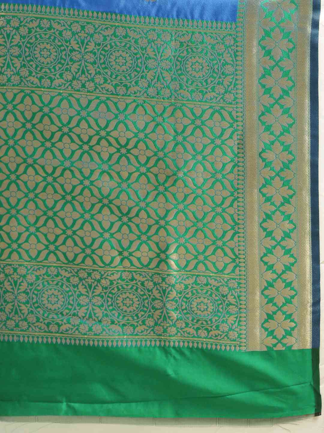 Banarasi Royal Blue Colour Silk saree