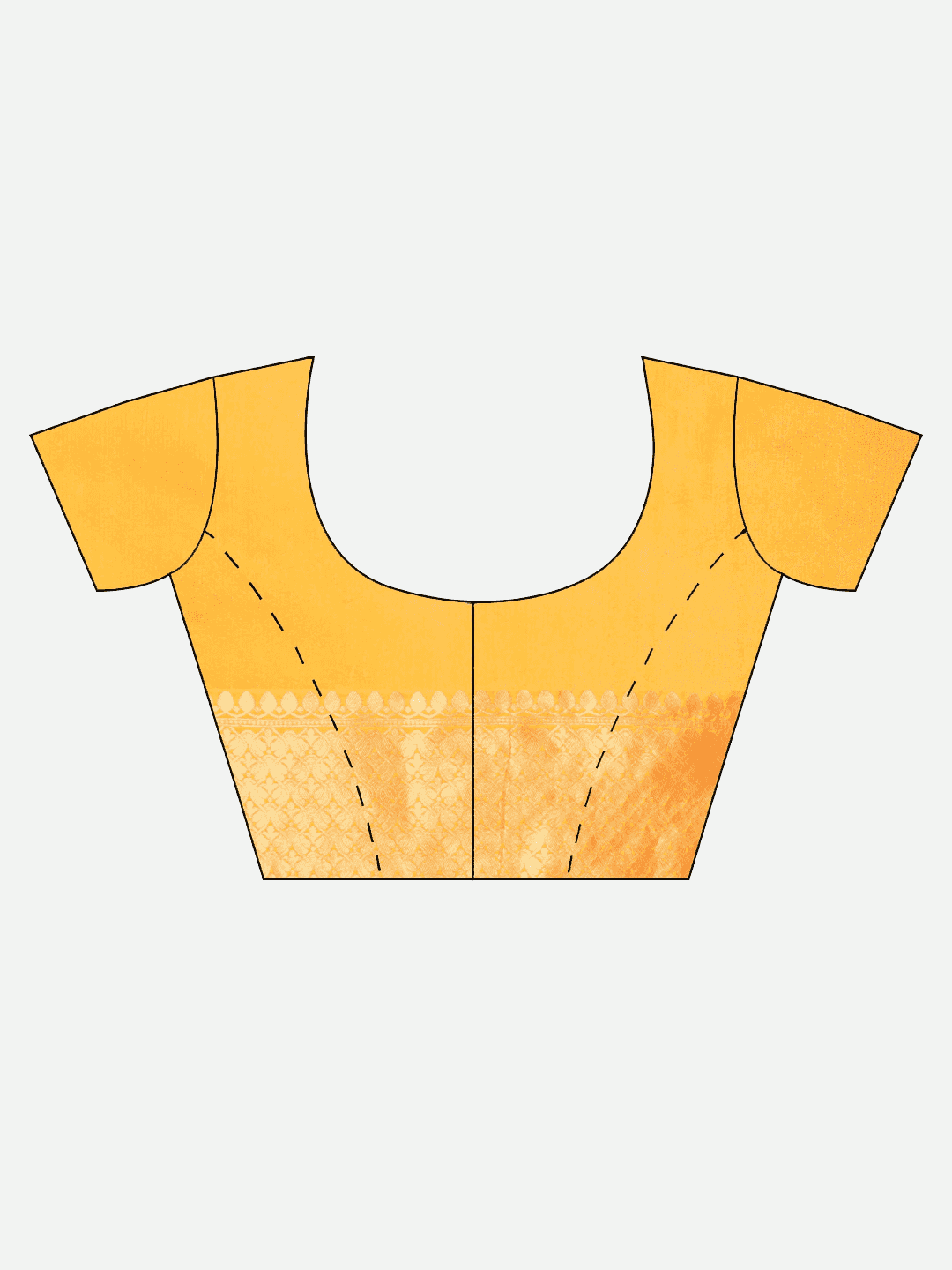 Banarasi Orange Ethnic Motifs Silk Cotton Saree