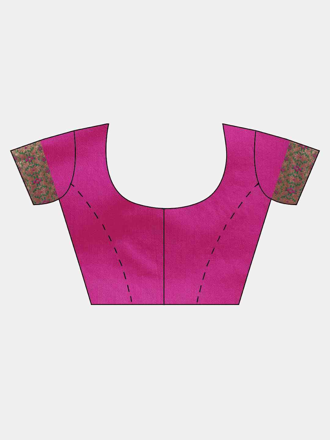 Rani Colour Silk Woven Design Banarasi Saree