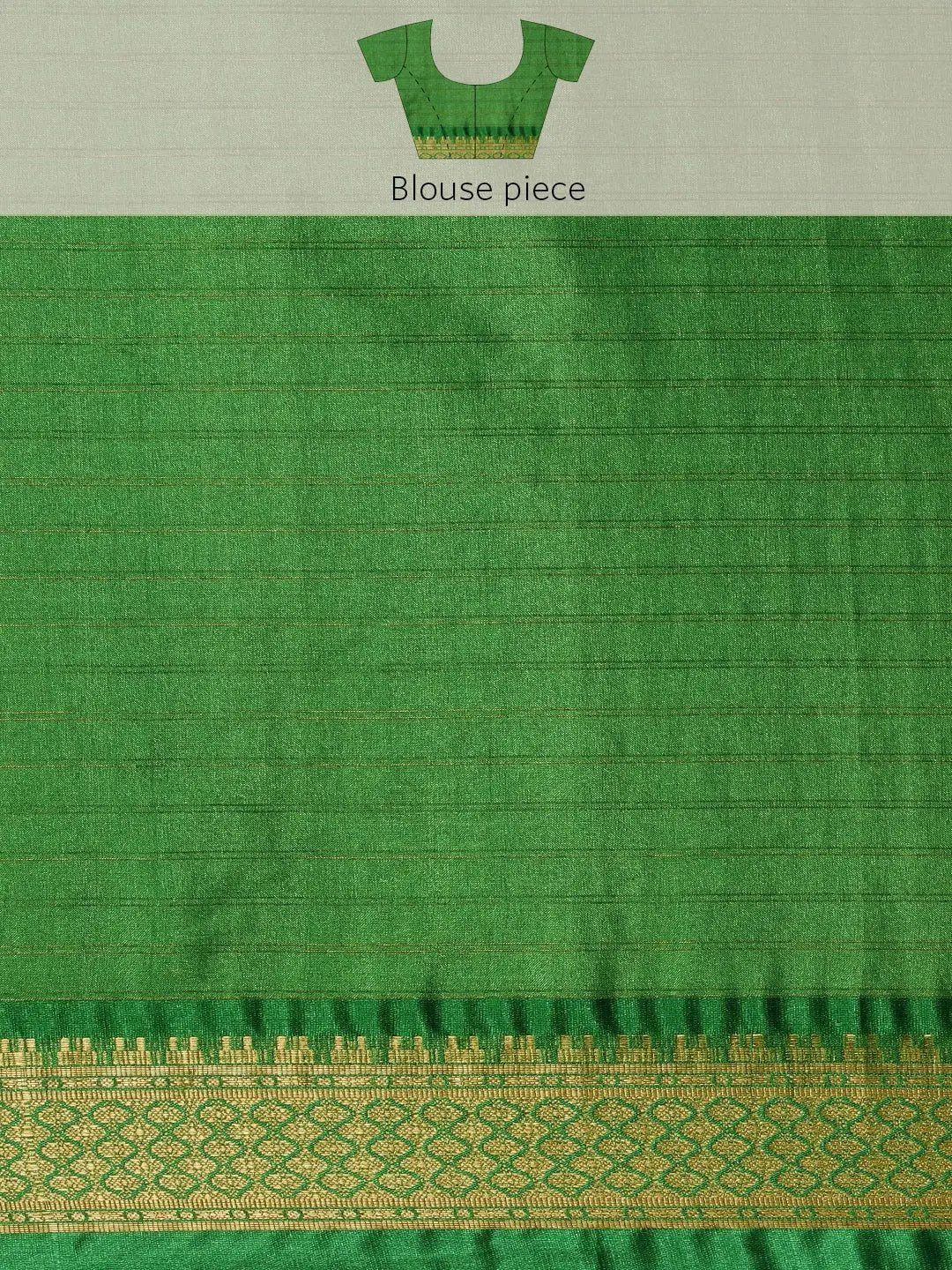 Uppada Cotton Silk Saree With Digital Block Print