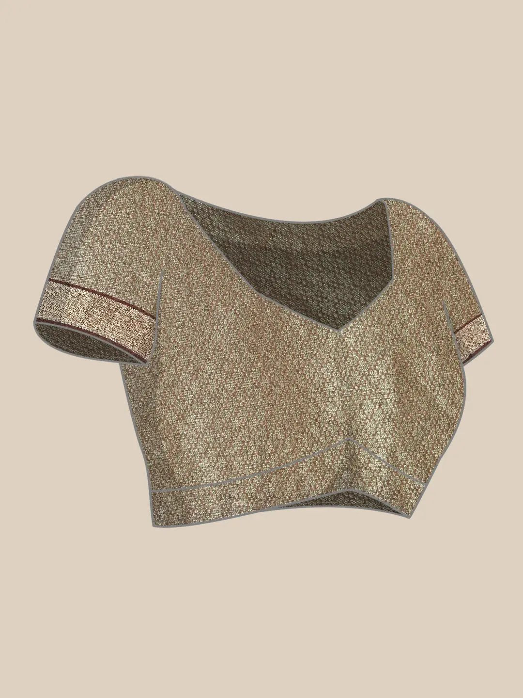 Banarasi Pattu Zari Border Ikkat Desine Silk Sarees