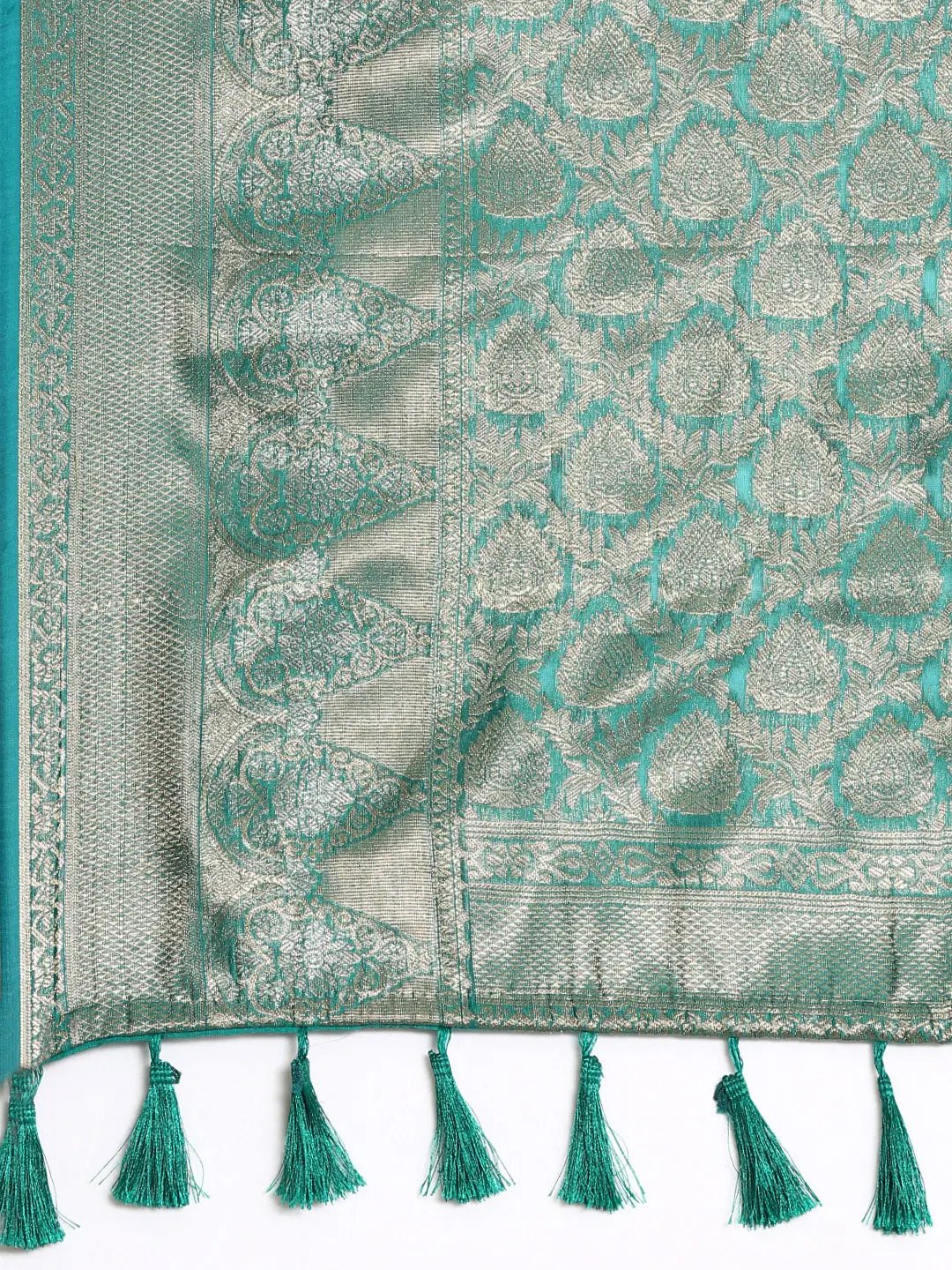 Banarasi Katan Tissue Silk Lehriya Desine Festive Wear Saree