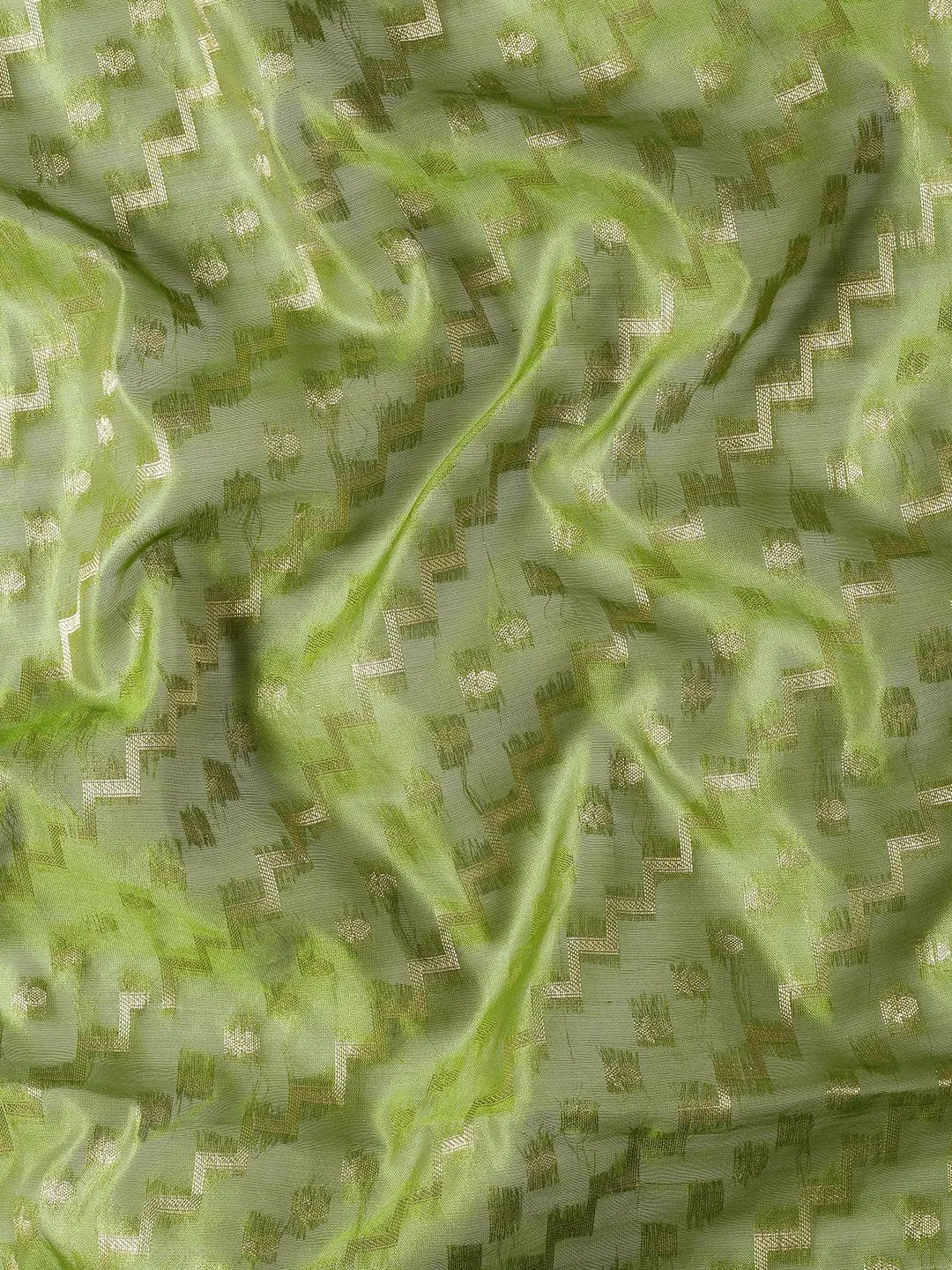 Banarasi Katan Tissue Silk Lehriya Desine Festive Wear Saree