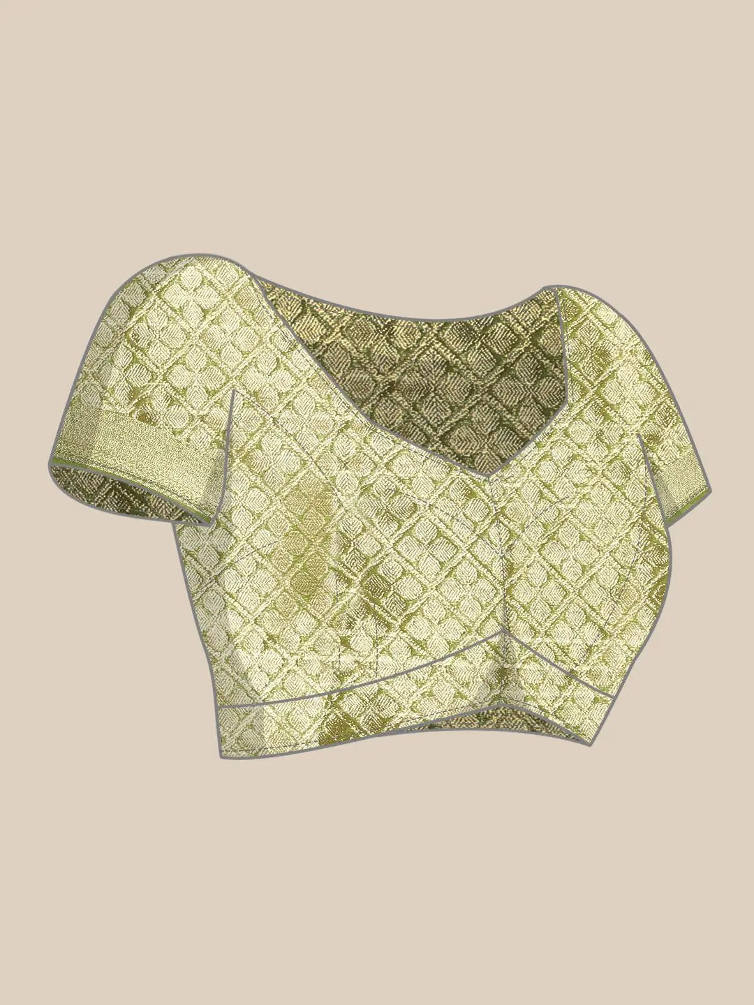 Banarasi Katan Tissue Silk Lehriya Desine Festive Wear Saree